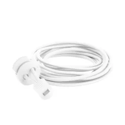 2GO Elastic Quicklaces White