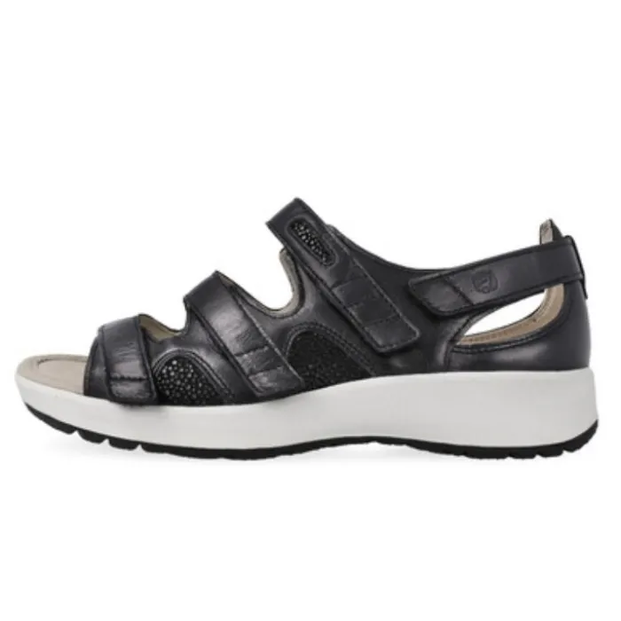 Klaveness Thea Sandal With Heelcap Leather Black Women