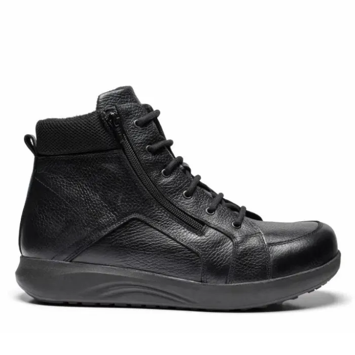 New Feet Boot With Lace And Zipper Black Men