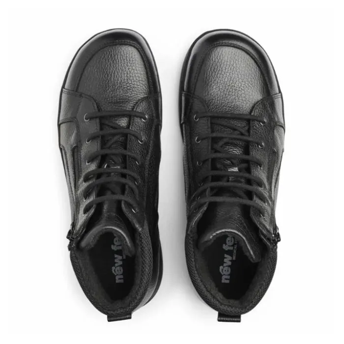 New Feet Boot With Lace And Zipper Black Men