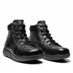 New Feet Boot With Lace And Zipper Black Men