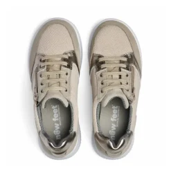 New Feet Lace & Zipper Sand Women