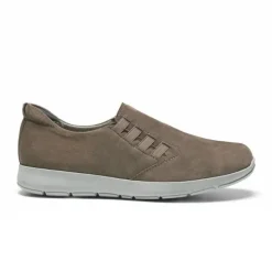 New Feet Loafer Elastic Goat Skin Sand Women