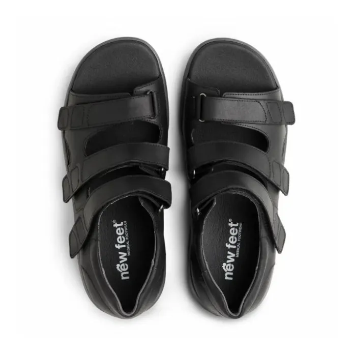 New Feet Sandal With Heelcap Black Men