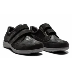 New Feet Shoe 2 Velcro Straps Black Women