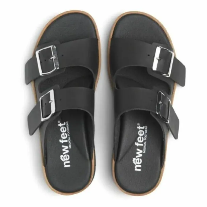 New Feet Slip In Microfiber Black Women