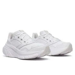 Saucony Guide Metro Leather Wide White Women